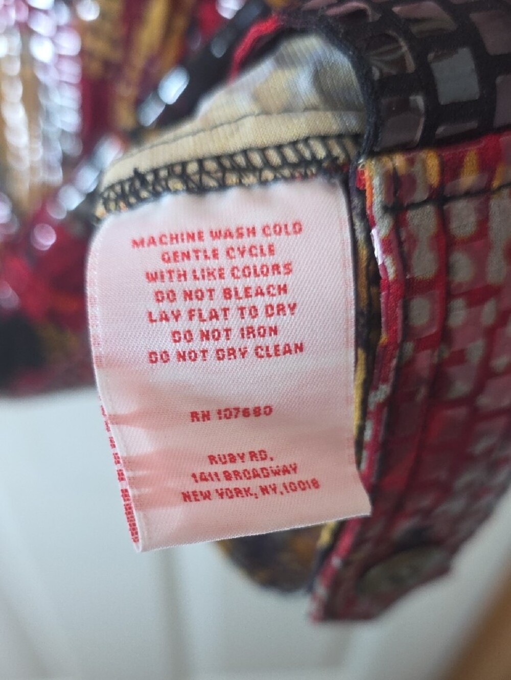 Ruby Rd. Multicolor Patchwork-Print Button Front Jacket - Picture 7 of 8
